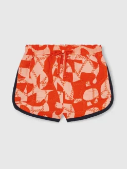 Reiss Short matelassé Josanna en coton à imprimé graphique Online