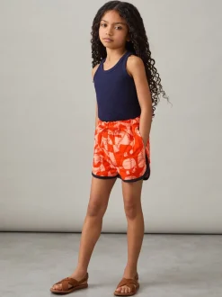 Reiss Short matelassé Josanna en coton à imprimé graphique Discount