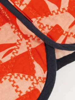 Reiss Short matelassé Josanna en coton à imprimé graphique Outlet