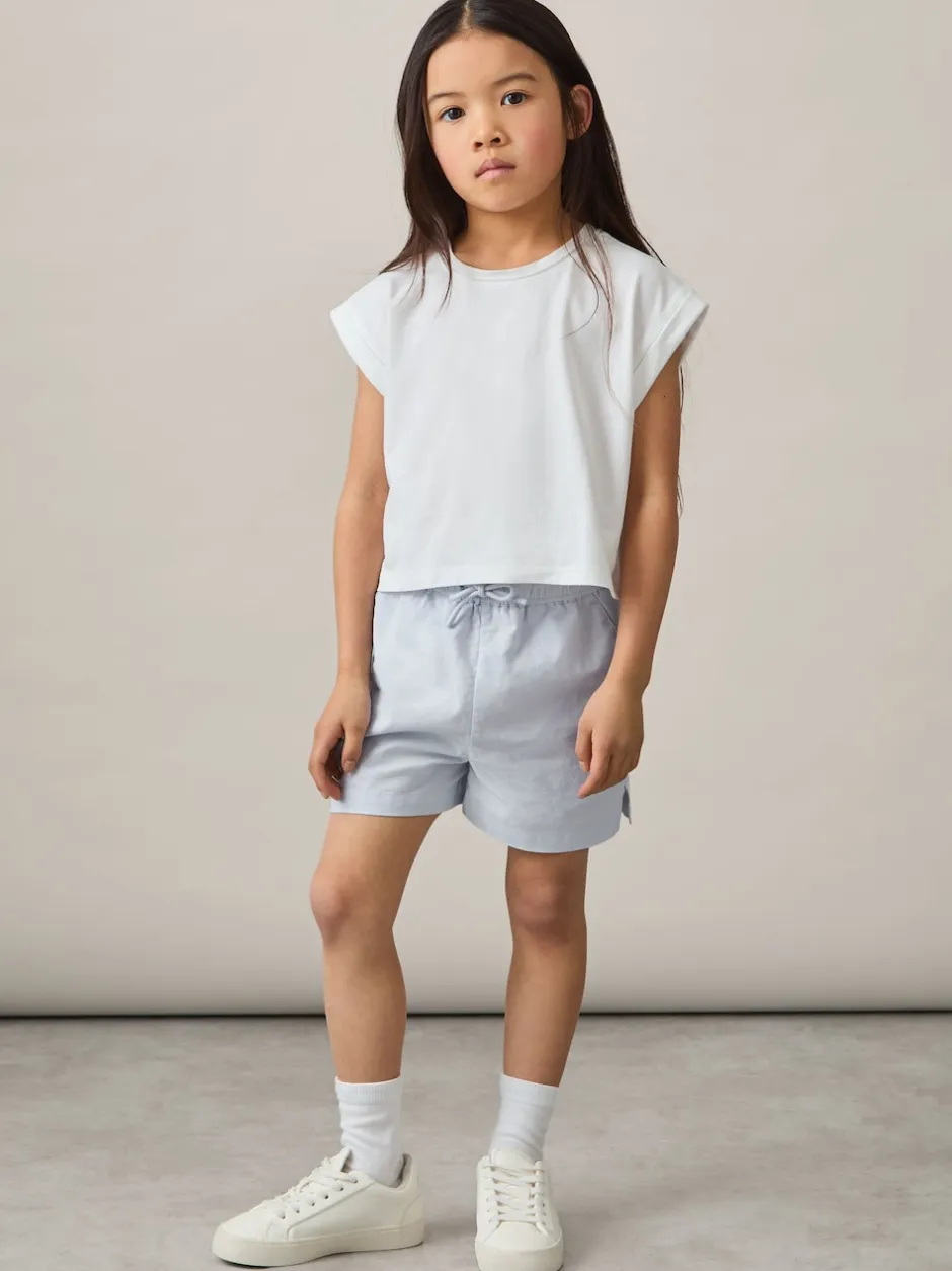 Reiss Short Cleo à cordon de serrage en coton et lin New