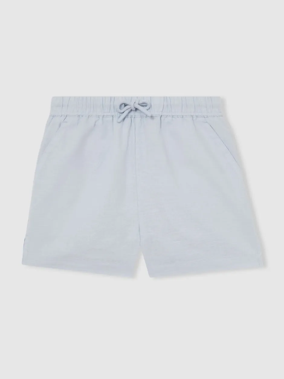 Reiss Short Cleo à cordon de serrage en coton et lin Sale