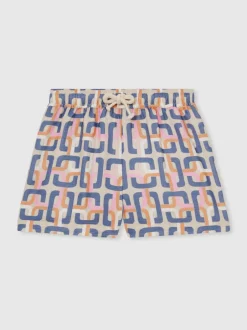 Reiss Short Eva à imprimé chaîne géométrique Discount