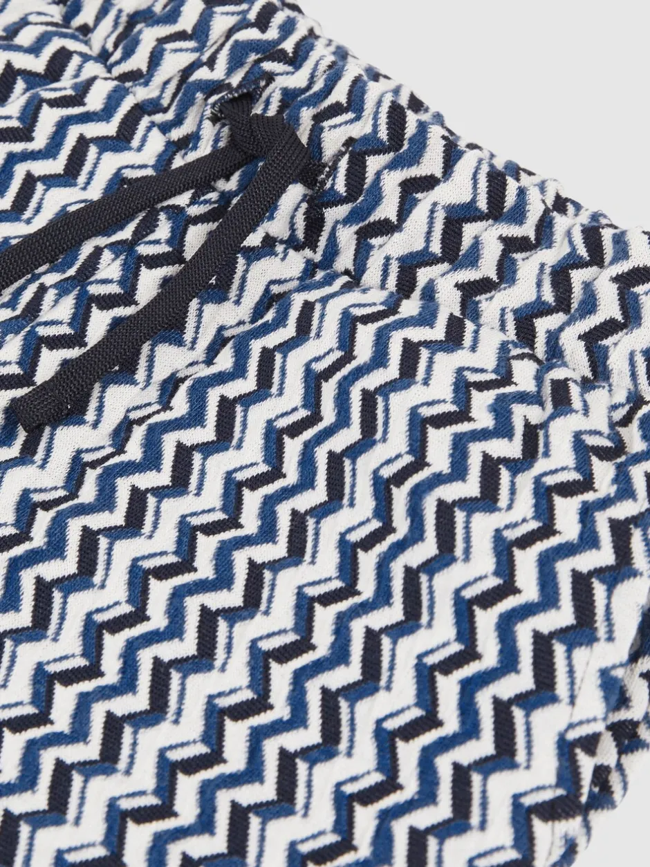 Reiss Short Teti à cordon de serrage en maille zigzag Clearance