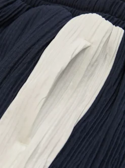 Reiss Short Tino plissé color-block Hot