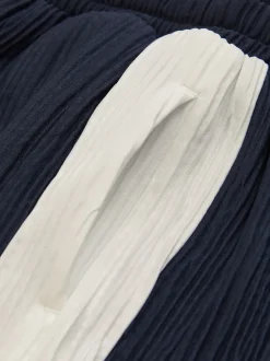 Reiss Short Tino plissé color-block Hot