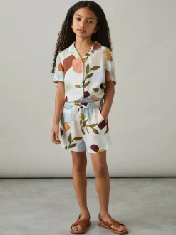 Reiss Short Tommi imprimé avec cordon de serrage à la taille Discount