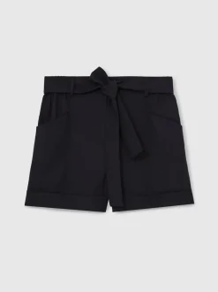 Reiss Shorts ceinturés Avril avec pattes de boutonnage Clearance