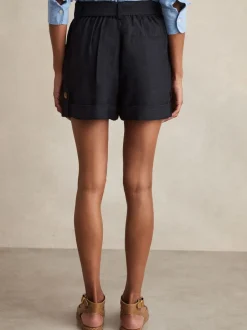 Reiss Shorts ceinturés Avril avec pattes de boutonnage Clearance