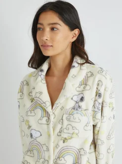 Skinnydip Peanuts x Snoopy Ensemble pyjama en polaire arc-en-ciel Sale