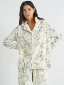 Skinnydip Peanuts x Snoopy Ensemble pyjama en polaire arc-en-ciel Sale