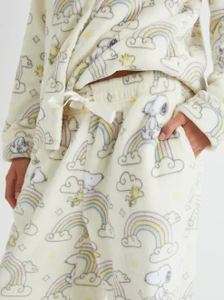 Skinnydip Peanuts x Snoopy Ensemble pyjama en polaire arc-en-ciel Sale