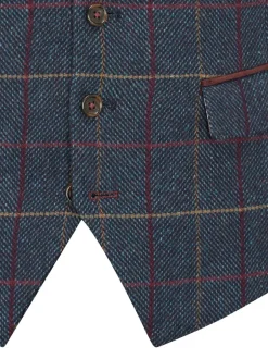 Skopes Doyle Tweed Wool Blend Coupe sur mesure Suit Gilet Clearance