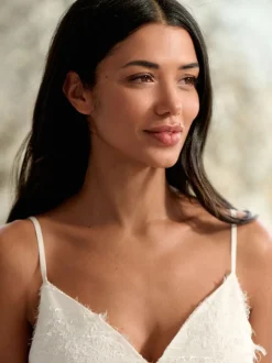 B by Ted Baker Slip de mariée ivoire à plumes Outlet