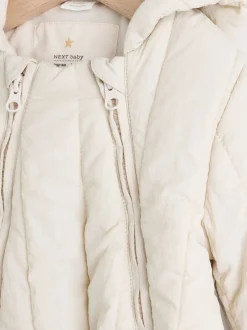 Next Slogan écru Little One Back - Combinaison de bébé matelassée en nylon Outlet