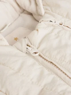 Next Slogan écru Little One Back - Combinaison de bébé matelassée en nylon Outlet