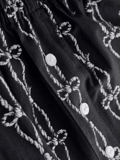 Next Slogan marron chocolat - Ensemble pyjama short New