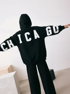 Next - Sweat à capuche (3-16 ans) Slogan noir Sale