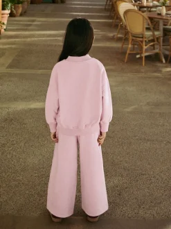 Next Slogan rose - Ensemble Sweat-shirt et jogging ample (3-16ans) Sale