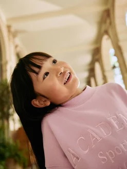 Next Slogan rose - Ensemble Sweat-shirt et jogging ample (3-16ans) Sale