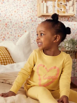 Next Slogan rose/jaune - Lot de 3 pyjamas confortables imprimés (9mois à12ans) Discount