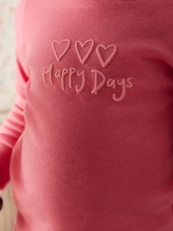 Next Slogan rose/jaune - Lot de 3 pyjamas confortables imprimés (9mois à12ans) Discount