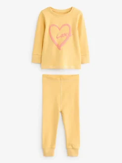 Next Slogan rose/jaune - Lot de 3 pyjamas confortables imprimés (9mois à12ans) Discount