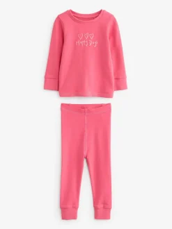 Next Slogan rose/jaune - Lot de 3 pyjamas confortables imprimés (9mois à12ans) Discount
