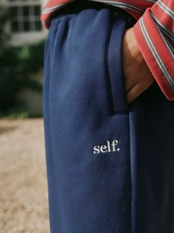 self. soi-même. Pantalon de jogging coupe large Discount