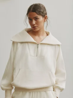 self. soi-même. Sweat-shirt à col zippé