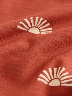 Next Soleil rouge rouille - T-shirt imprimé sur l’ensemble à manches courtes (3 mois7 ans) (3mois7ans) New