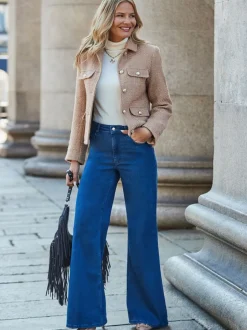 Sosandar veste en boucle à boutons dorés Outlet