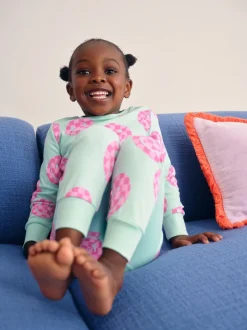 Next - Lot de 3 pyjamas Snuggle (9mois-12ans) Sourire rose/vert Sale