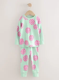 Next - Lot de 3 pyjamas Snuggle (9mois-12ans) Sourire rose/vert Sale