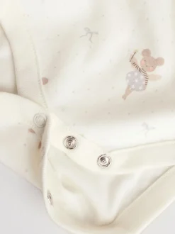 Next Souris écru à fées - Lot de 5 bodies à manches longues pour bébé Hot