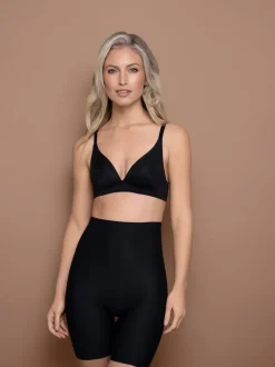Bye Bra Soutien-gorge Bye sculptant des Noir Shorts taille haute