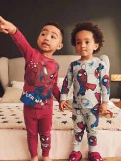 Next Spiderman rouge/bleu marine - Lot de 3 pyjamas Snuggle (12mois-10ans) Online