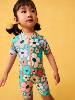 Next - Maillot de bain Sunsafe (3mths-10yrs) Stampy Floral