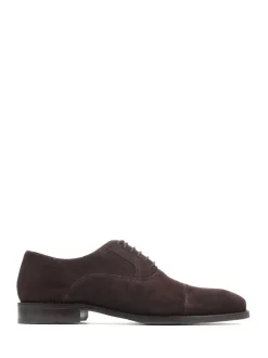 Jones Bootmaker Suede Brune - Ajustement régulier - Chaussures habillées en cuir à lacets pour homme Online