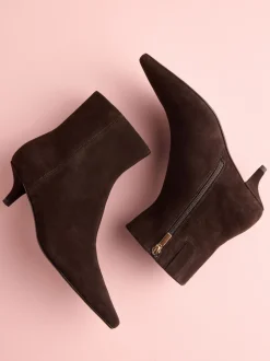 Next Suede Brune - Bottes Tabitha Simmons x à talon sous-ensemble Sale