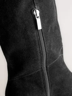 Next Suede noire - Bottes à talons Forever Comfort® à bout pointu Hot