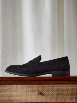 Linzi Suede noire - Mocassins Aurelio Penny Clearance