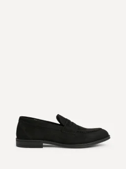 Linzi Suede noire - Mocassins Aurelio Penny Clearance