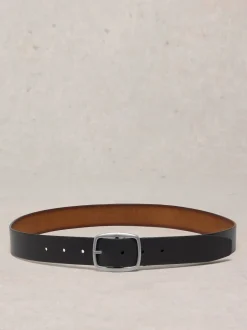 White Stuff - ceinture en cuir réversible Suede noire Discount