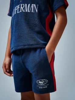Warner Bros Superman | Short Reiss en tissu éponge