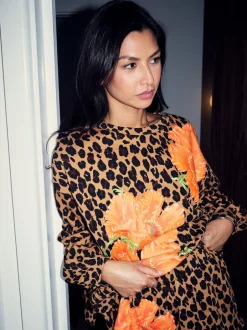 Never Fully Dressed Sweat-shirt en coton coquelicot