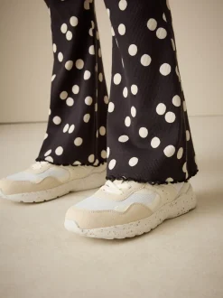 Next - Leggings évasés à côtes (3-16ans) Tache noire/blanche Best