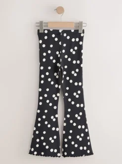 Next - Leggings évasés à côtes (3-16ans) Tache noire/blanche Best