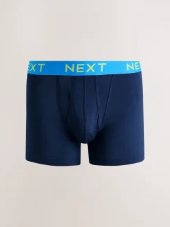 Next - Coupe standard - Caleçon A-Front 10 Pack Taille bleu marine à contrastes vifs Clearance