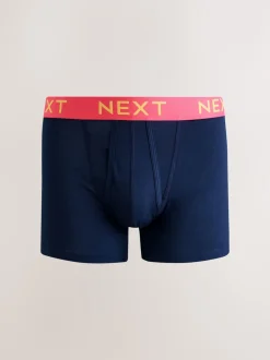 Next - Coupe standard - Caleçon A-Front 10 Pack Taille bleu marine à contrastes vifs Clearance