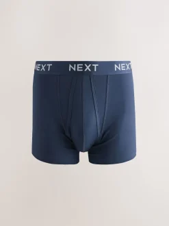 Next - Boxer en coton riche 10 Lot Taille bleu marine métallisée Outlet